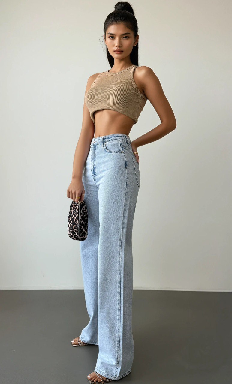WIDE LEG LIGHT BLUE